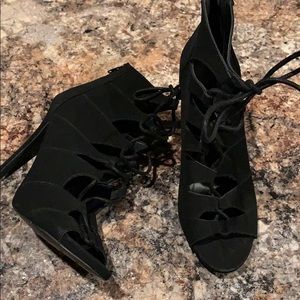 Charlotte Russe Tie Up Heeled Sandal